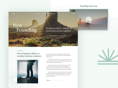 New Founding | Web Ideation alliance brand branding business founding identity landing logo new people typography web
