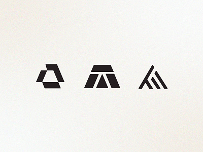 'A' Logos | Brand a logo black and white brand branding geometric identity logo modern simple ui vintage