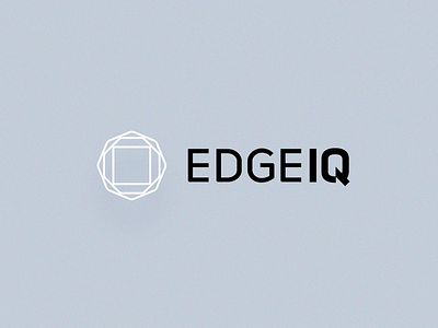 EdgeIQ | Brand ai brand branding crm identity logo machine learning ml people