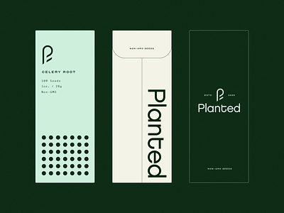 Planted | Packaging brand branding garden identity logo people planting plants pure seeds soil typography vegetables