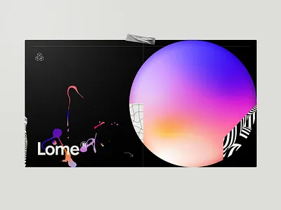 Lome :: 001 abstract art brand branding circle gradient grid hero identity logo nft web