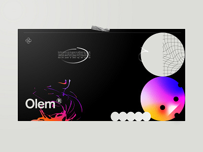 Olem :: 002 abstract brand branding daily daily ui hero identity logo simple web