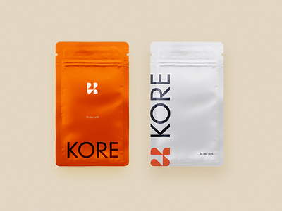 KORE | Brand Packaging brand branding identity logo medical meds supplements vitamins wellness