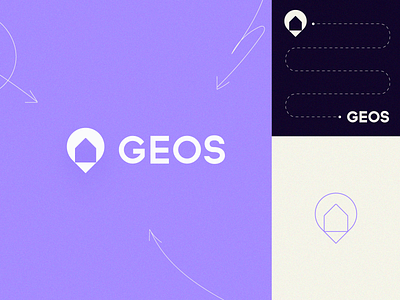 GEOS | Brand brand branding home house identity local location logo map mapping photos pin pin drop real estate