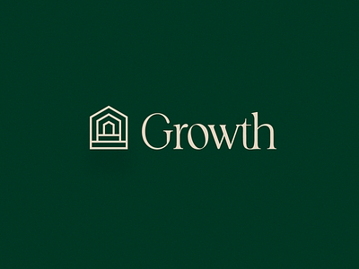 Growth | Real Estate Investing Brand bank banking brand branding finance house housing identity investing logo real estate