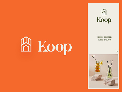 Koop | Housewares Brand brand branding chicken coop decor ecommerce etsy house housewares housing identity interiors logo store
