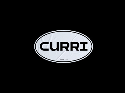 Curri Stickers brand branding construction identity logo stickers