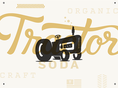 Bubbly | Tractor brand branding coke drink identity logo soda tractor