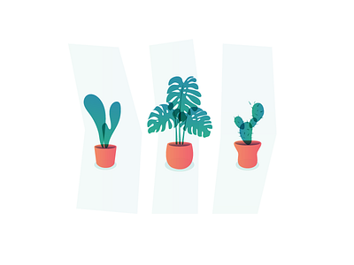 Office Plants 2 | UXOps illustration plants pots ux