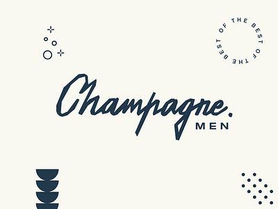 Branding | Champagne Men branding drink identity jagged logo mens script