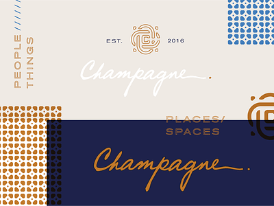 Champagne | More Ideation branding collage font ideation identity logo