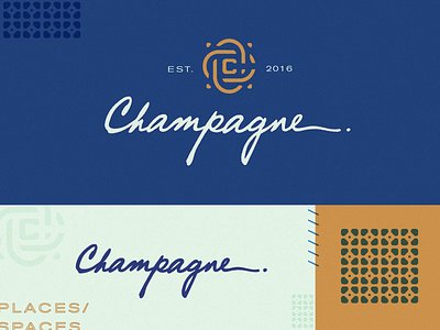 Champagne | Final Brand branding fluid logo patterns script