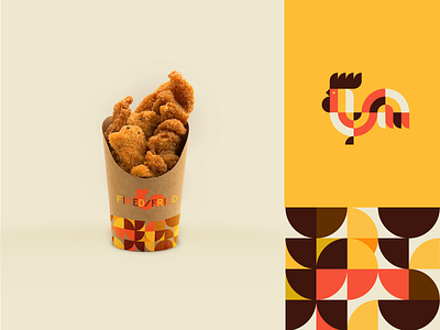 Fired/Fried | Packaging Mockup branding chicken food golden brown identity logo mockup packaging restaurant yum