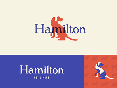 Hamilton | More Branding branding canine classic dog identity liner logo pet product vintage