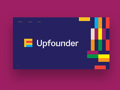 Upfounder | Website Ideation blocks branding custom font founder identity ui up upfounder web