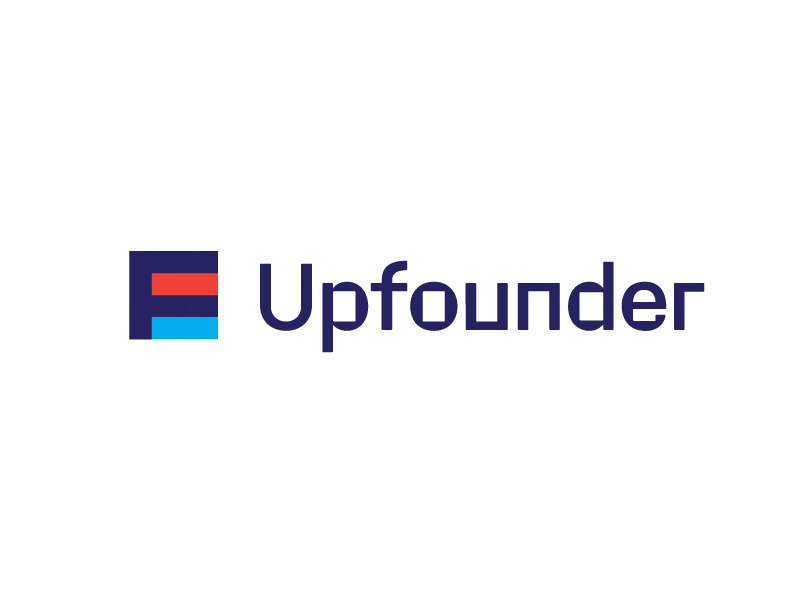 Upfounder | More Brand Ideation blocks brand emerge f flag grid identity logo simple up upward