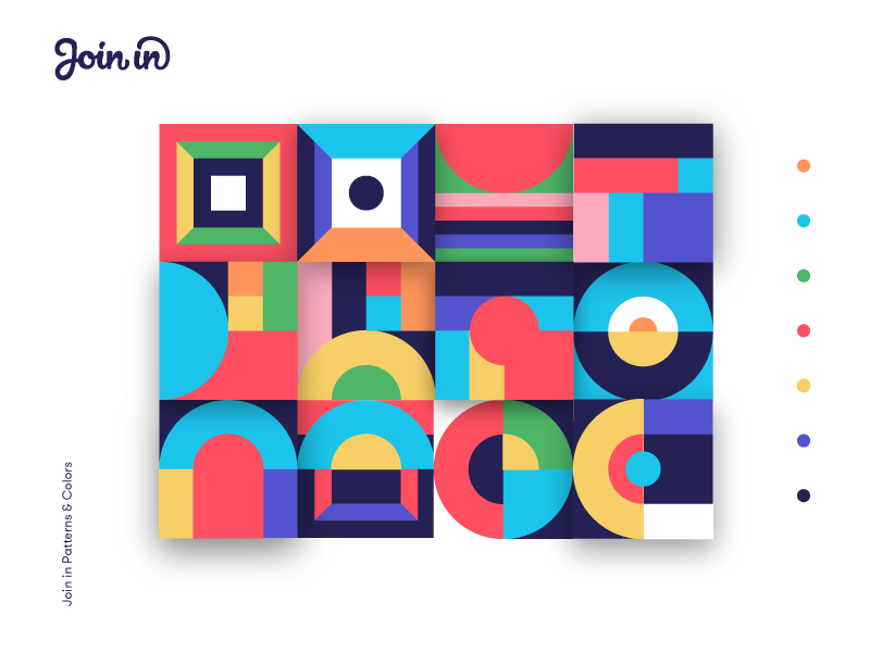 Join In | Patterns & Colors join blocks abstract vibrant bright colors patterns