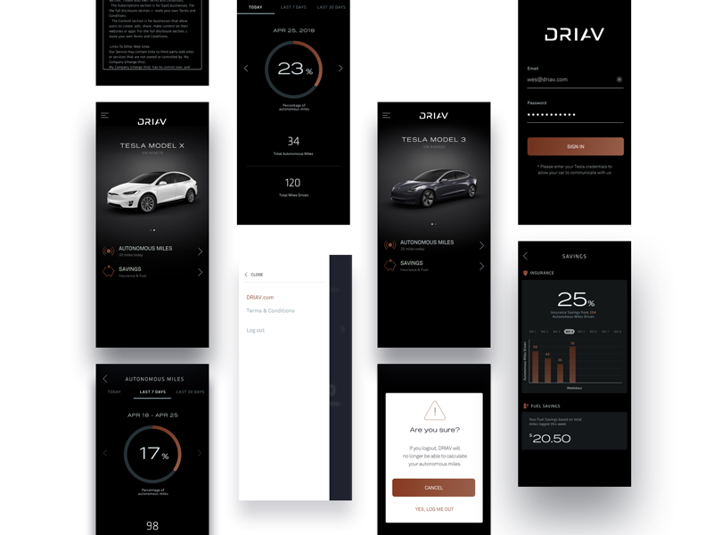 DRIAV | Product Design 2 brand identity icon brandmark logo drive autonomous automobile tesla
