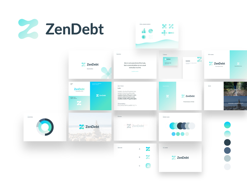 ZenDebt | Branding branding branding and identity finance logo money peace zen