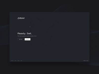 DRIAV | Micro Site automobile car dark insurance lines micro uiux website