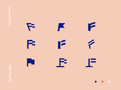 Upfounder | 'F' Flags brand branding identity logo typography ui web