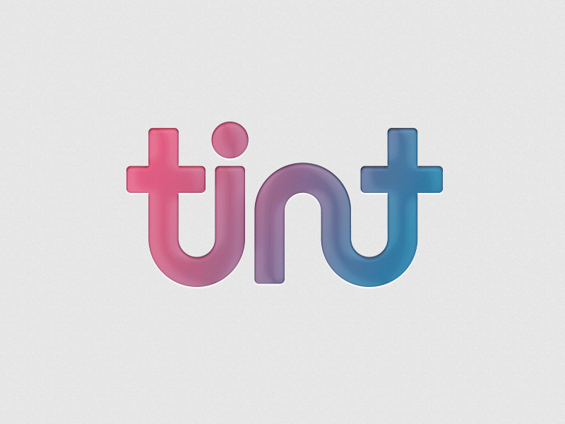 Tint Logo [Animated GIF] animated animated gif branding circle colors gif golden ratio grid logo ratio structure type typography wordmark