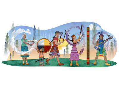 Google Doodle for November 1, 2022 google doodle indigenous native american