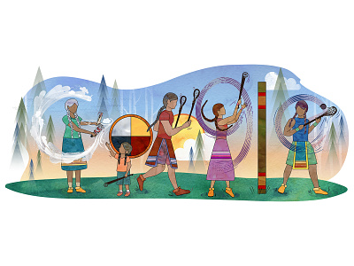 Google Doodle for November 1, 2022 google doodle indigenous native american