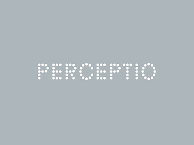 Perceptio branding custom type design identity design logo