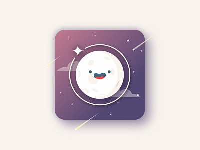 Daily UI #005 — App Icon app character daily icon moon smile star ui