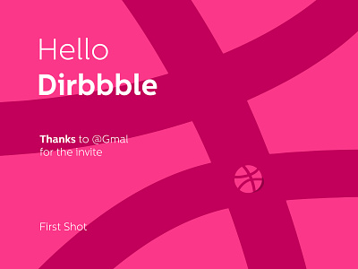 Hello Dribbble first shot hello dribbble illustration vector