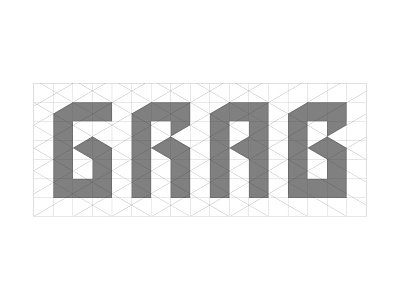 Grab brand identity design construction design logo typography