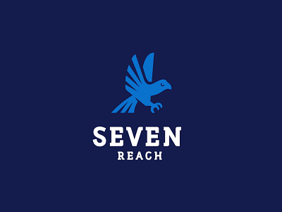 Seven Reach - Logo Design bird brand brand identity design digital logo