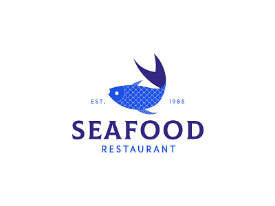 Seafood - logo design brand brand identity brand identity design brand identity designer branding design geometric illustration logo logodesign