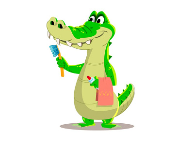 Brush your teeth character design characters illustration kids book vector