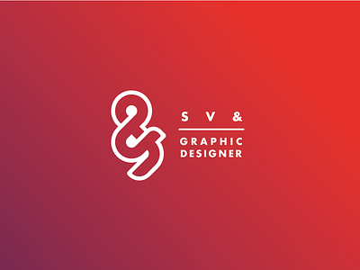 S V & Monogram logo monogram s v