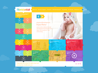 Children Games by Age bootstrap children design games home page ui ux web website wow