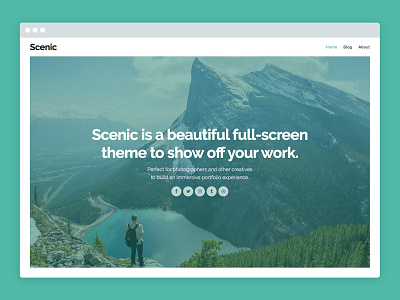 Scenic – WordPress Portfolio Theme