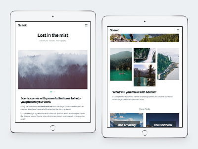 Scenic – WordPress Portfolio Theme