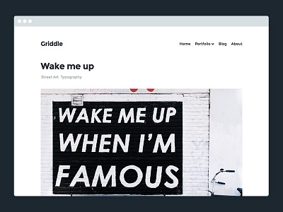 Griddle – WordPress Portfolio Theme