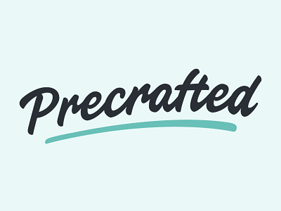 Precrafted Logo blog identity logo photography portfolio theme typography wordpress