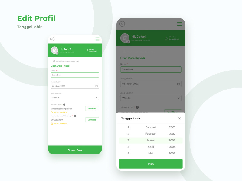 UX Design - Edit Profile by Atik Susanto on Dribbble