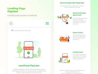 Landing Page - Pay Later app design landingpage mobile mobileweb paylater ui ux