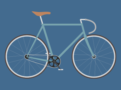 Fixie bicycle bike fixie illustration