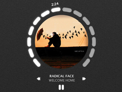 Round music player music player round ui