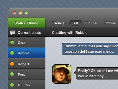 Chat UI #2 chat feedback fun ui