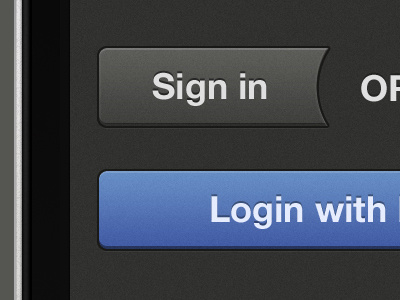 iPhone Login Screen WIP 2 app black buttons iphone secret ui wip