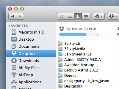 Sharing Is Caring dropbox dropbox xtra features extra info integrated interface mac os x notes ui