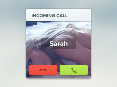 Sarah is calling