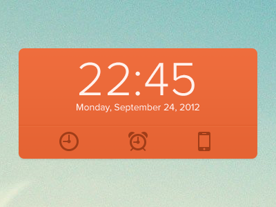 Clock widget